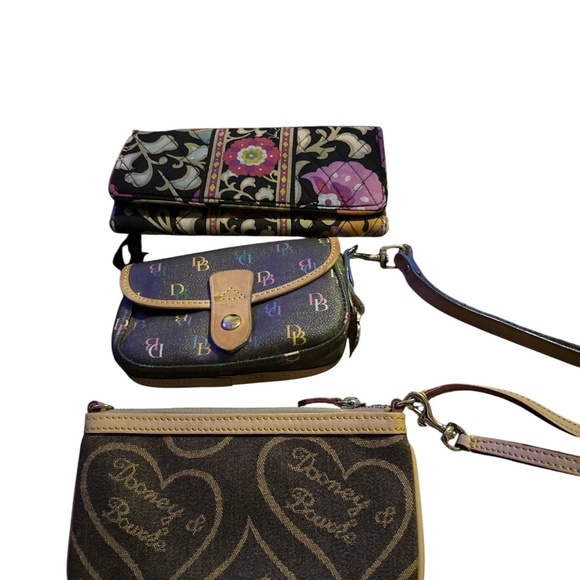 Dooney & Bourke Handbags - Dooney & Bourke Wristlet Vera Bradley Wallet 3 Bundle